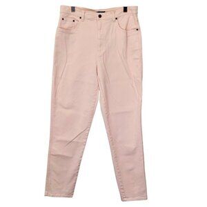 Vintage Y2K Bill Blass Jeans Size 14 Tall Straight Leg Stretch Denim Pink Pastel
